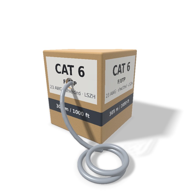 D-Link Cat6 SFTP Shielded Cable, 305 m Box – Grey